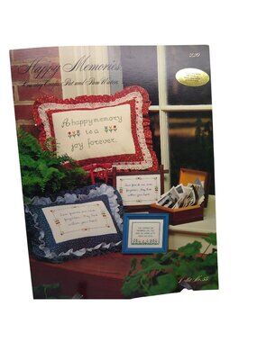 Vintage Cross Stitch Patterns, Happy Memories by Pat and Pam Waters, Country